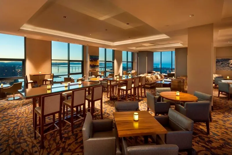 Top of the Hyatt in Marina, San Diego