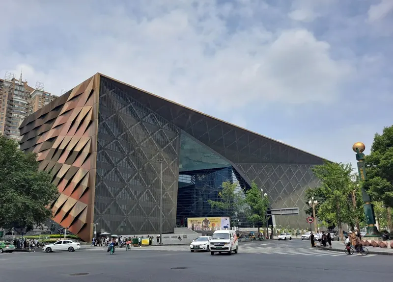 Chengdu Museum and Tianfu Square in Chengdu