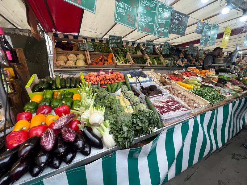 Port-Royal Market in Montparnasse, Paris