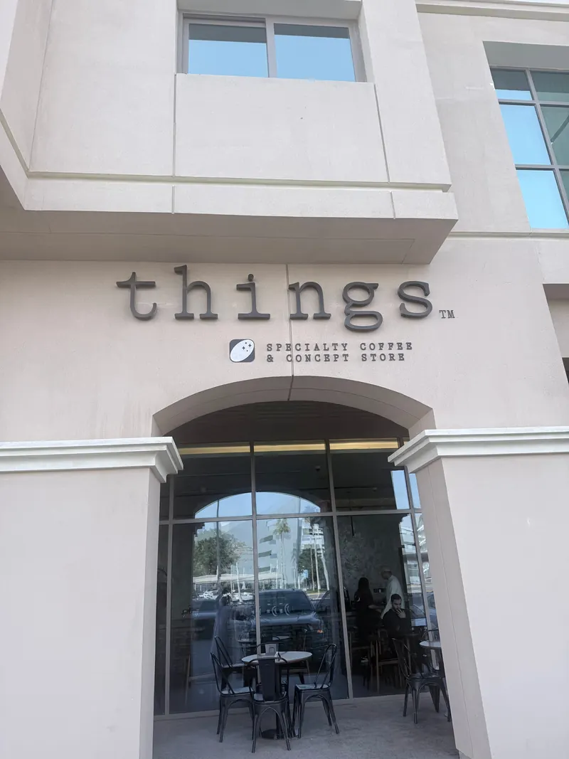 Things specialty coffee & concept store in Khalifa City, Abu Dhabi