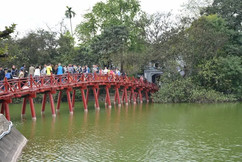 Hoan Kiem Lake and Ngoc Son Temple in Hanoi