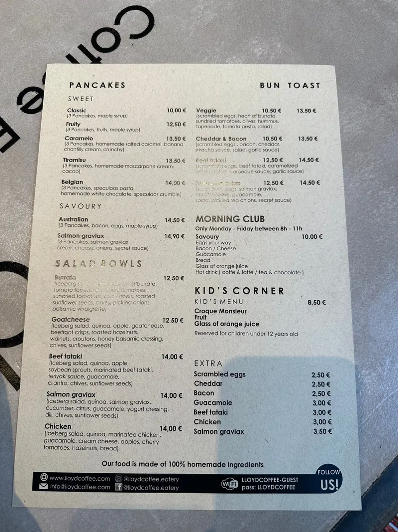 Lloyd Coffee Eatery - Trône - Brunch Bruxelles