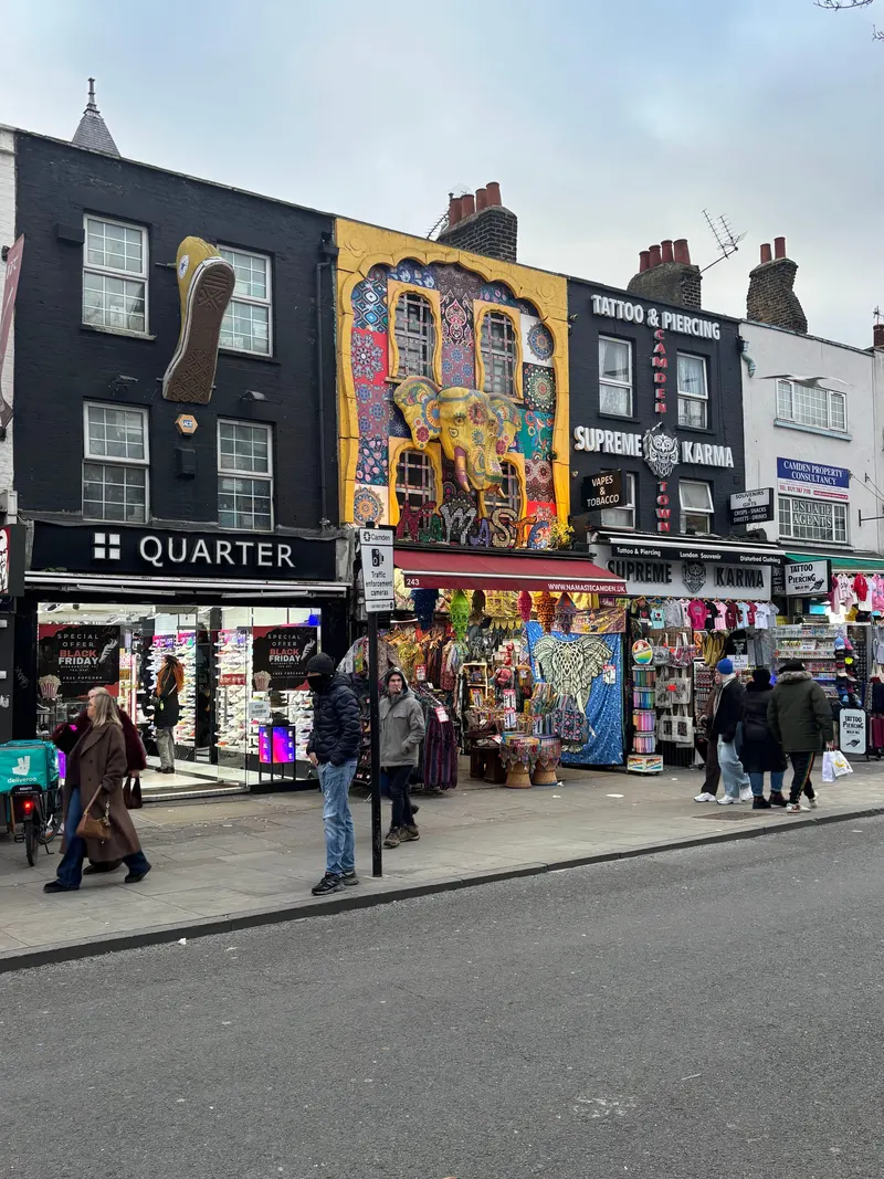 Camden Market Hawley Wharf in Chalk Farm, London