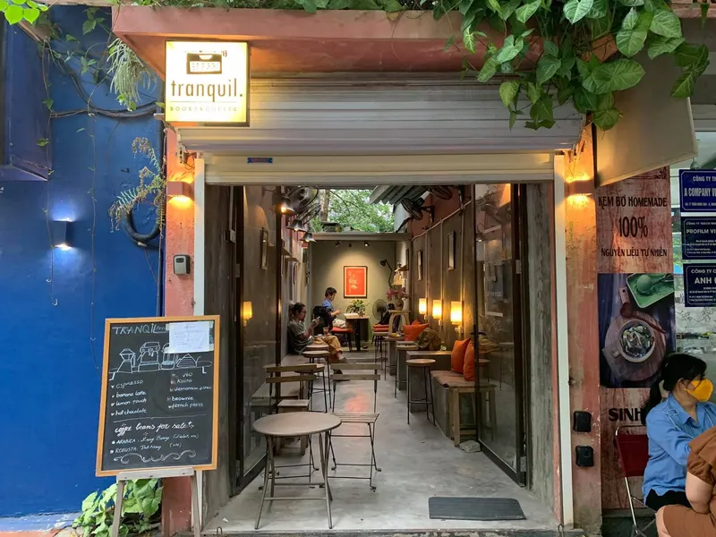Tranquil Books & Coffee in Tran Hung Dao, Hanoi