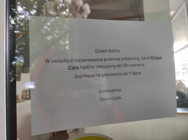 Crepe Cafe in Powiśle-Skarpa, Warsaw