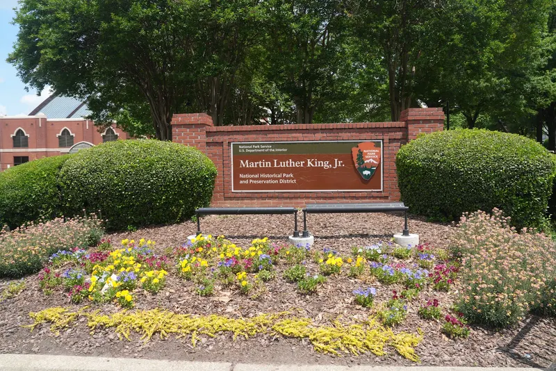 The King Center and Martin Luther King Jr. National Historic Site in Sweet Auburn, Atlanta
