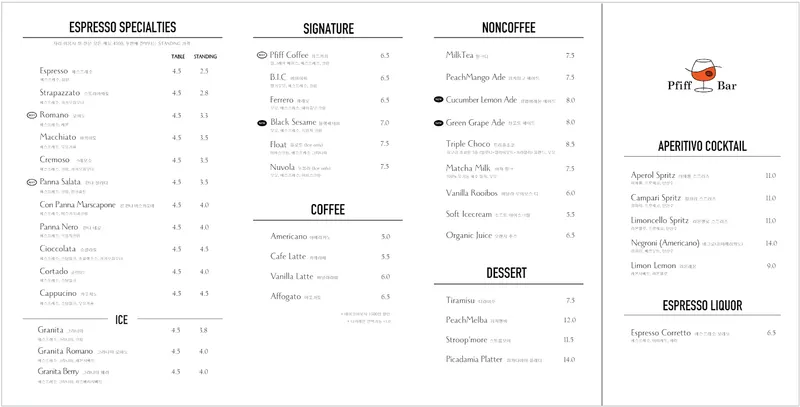 피프에스프레소바 Pfiff Espresso Bar in Yeonnam-dong, Seoul