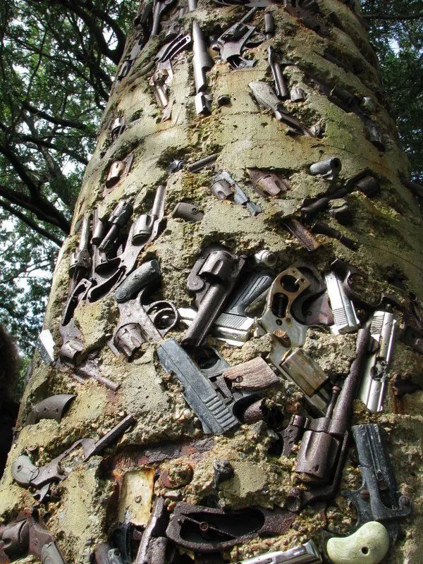 Gun Totem in Downtown, Providence
