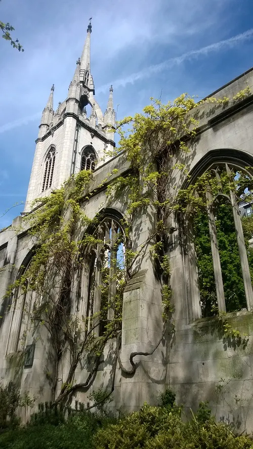 The Ruins of St. Dunstan-in-the-East in City of London, London