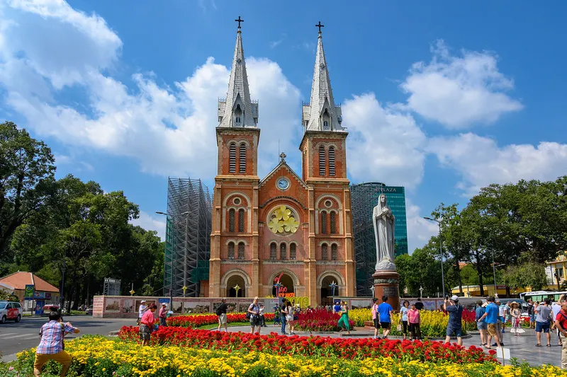 Notre-Dame Cathedral Basilica of Saigon in Ho Chi Minh City