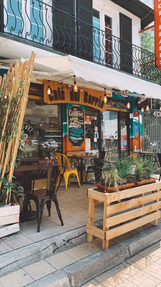 Café del barrio in Ñuñoa, Santiago