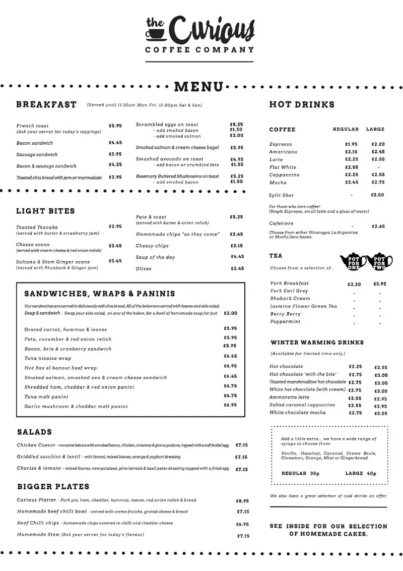 The Curious Coffee Company in Skelton-on-Ure, York