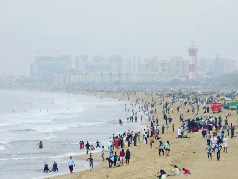 Marina Beach in Chennai